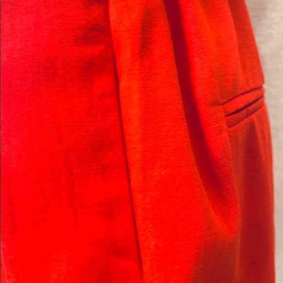 Entro Red Paper Bag Style Shorts Removable Tie Belt Faux Back Pockets NWT - Picture 10 of 11